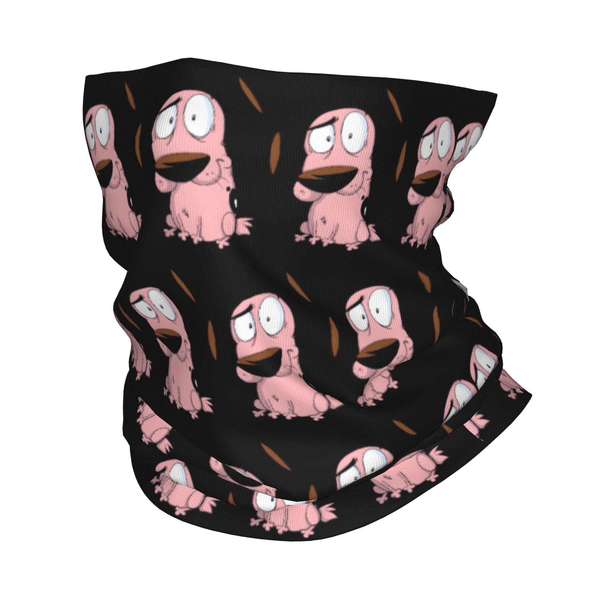 Dog Bandana Scarf - Individuelles Cartoon Courage Dog Winter-Stirnband und