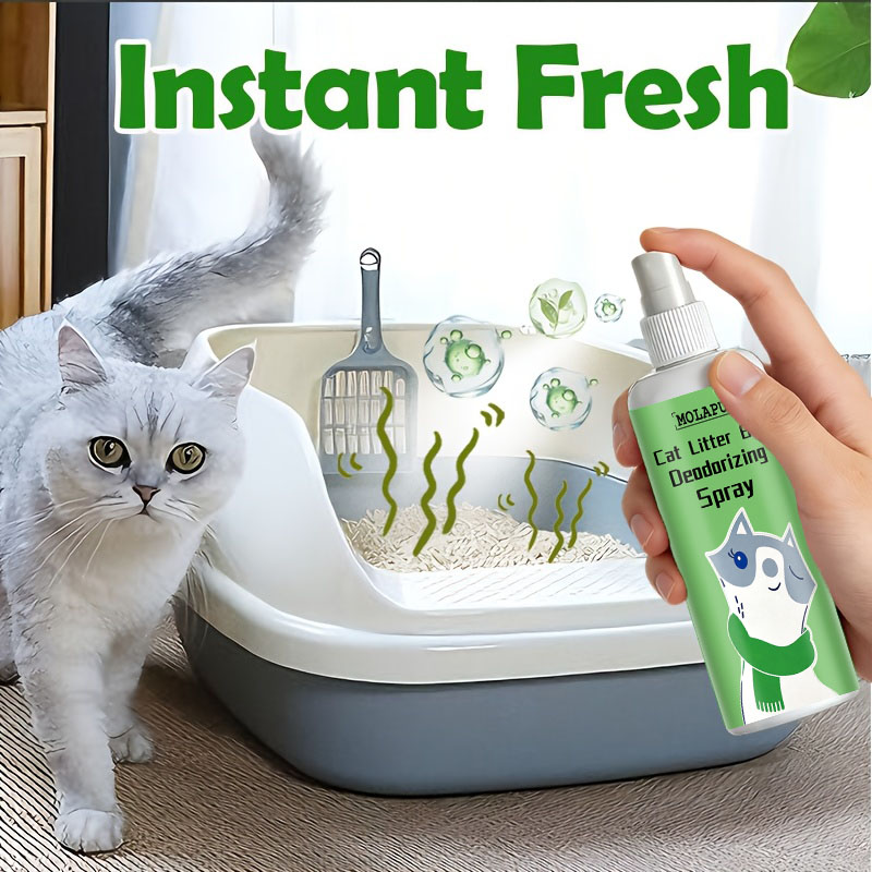 Cat Litter Mat - Katzenstreu-Deodorant-Spray - Mehrzweck-Geruchsneutralisierer für Katzen und