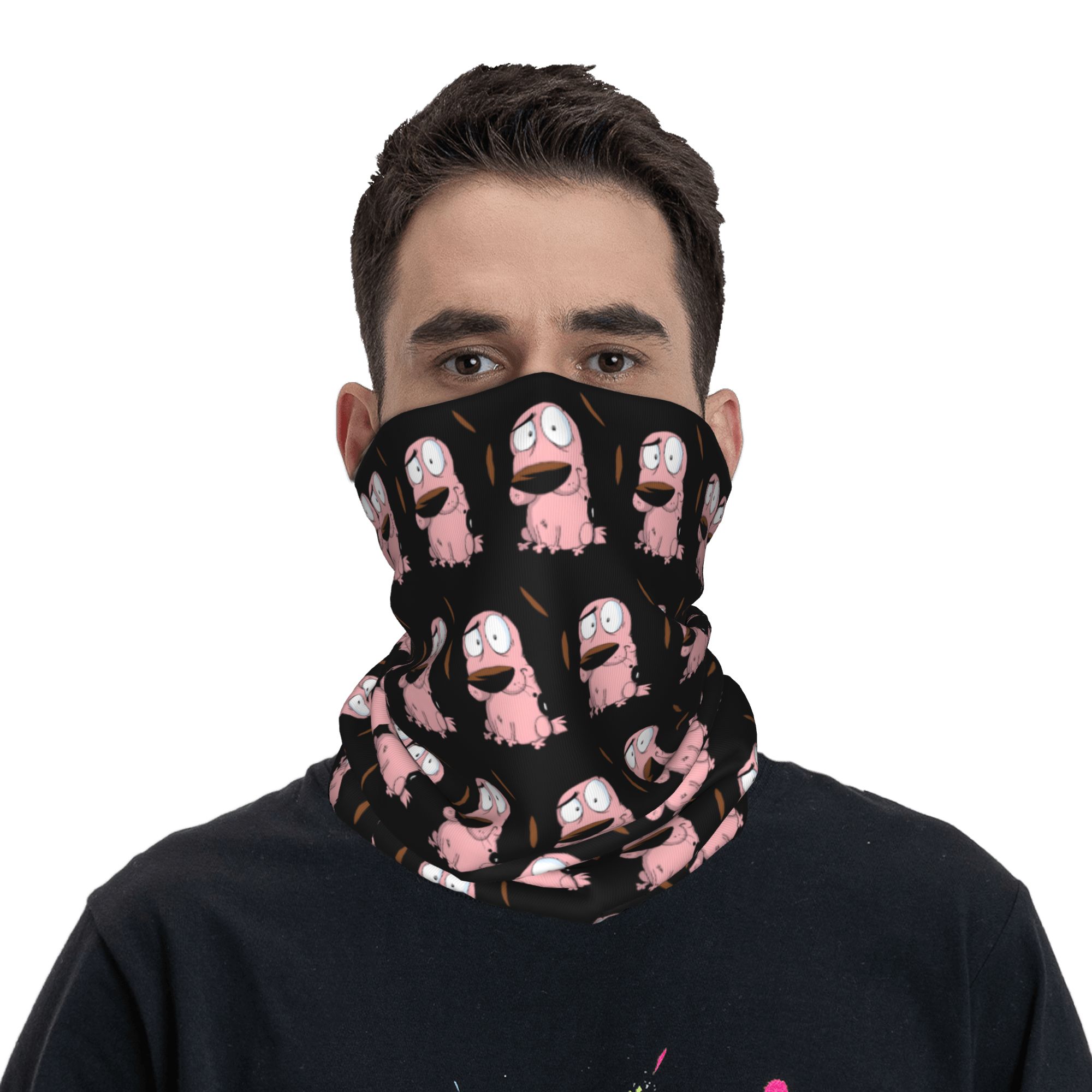 Individuelles Cartoon Courage  – Dog Bandana Scarf Bewertung und Preis