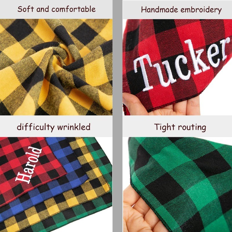 Besticktes Hunde-Bandana mit N – Dog Bandana Scarf Bewertung und Preis