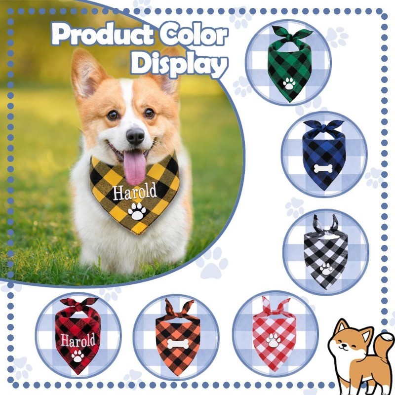 Besticktes Hunde-Bandana mit N – Dog Bandana Scarf Bewertung und Preis