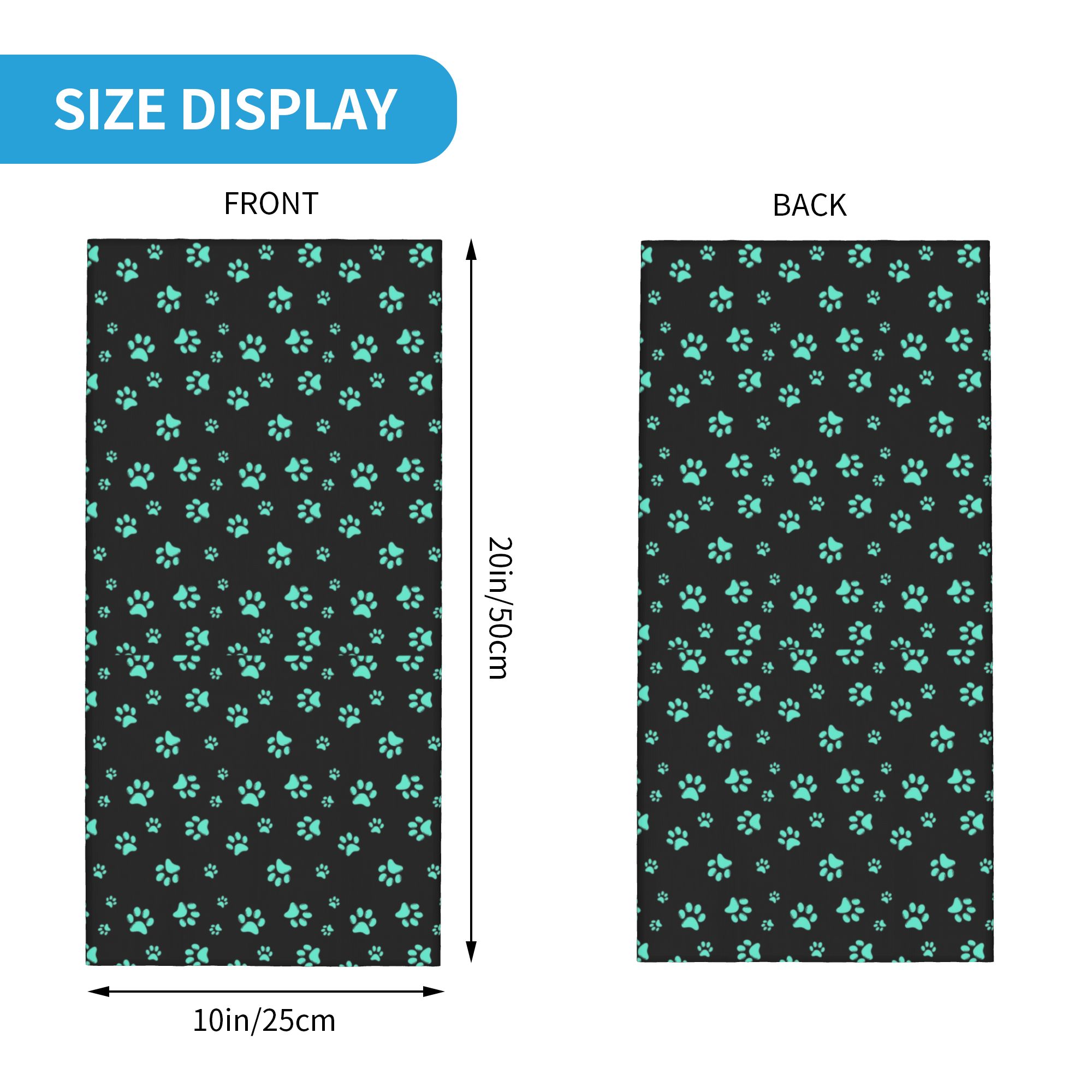 Individuelles Aqua-Hundepfoten – Dog Bandana Scarf Bewertung und Preis