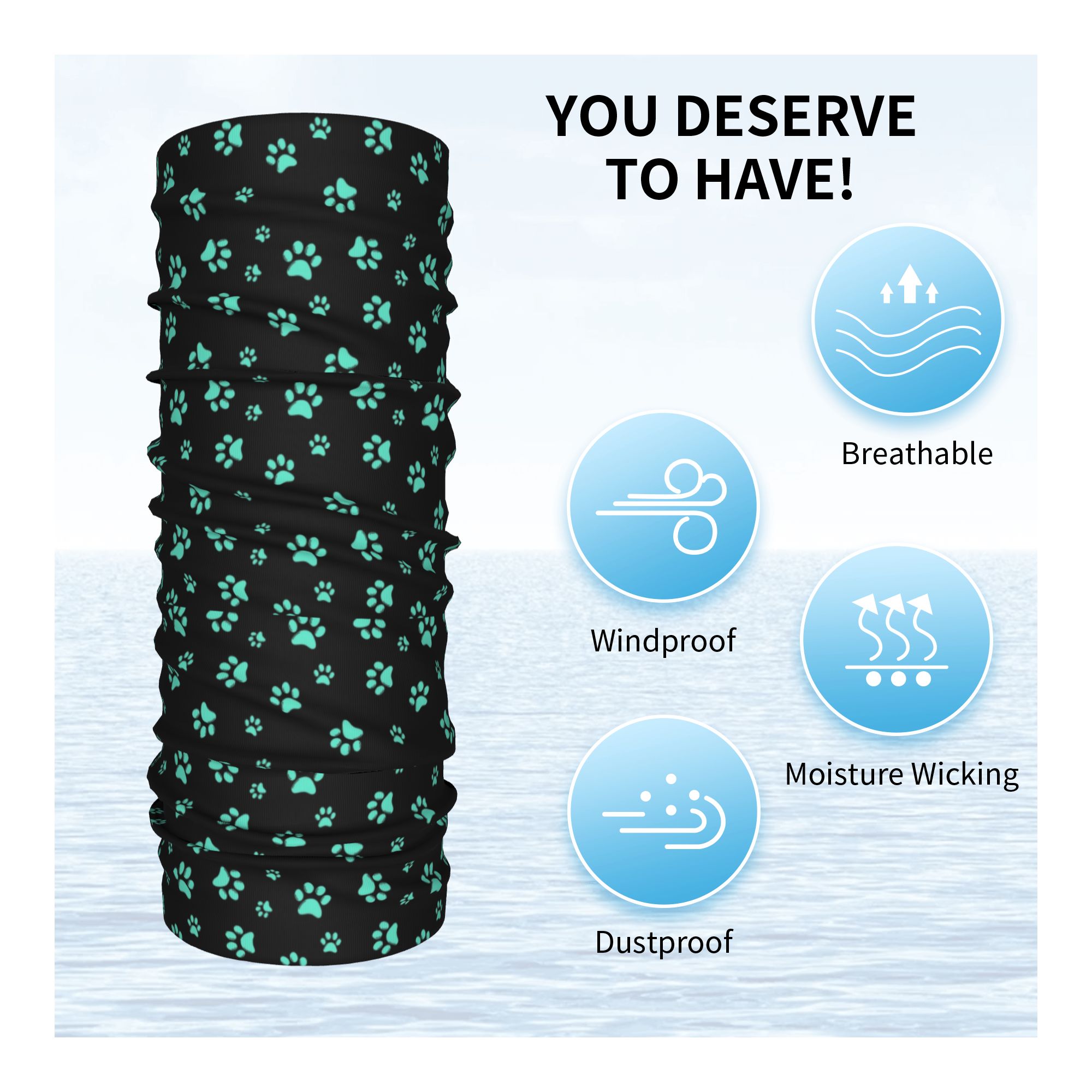 Individuelles Aqua-Hundepfoten – Dog Bandana Scarf Bewertung und Preis